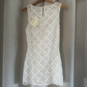 White lace dress